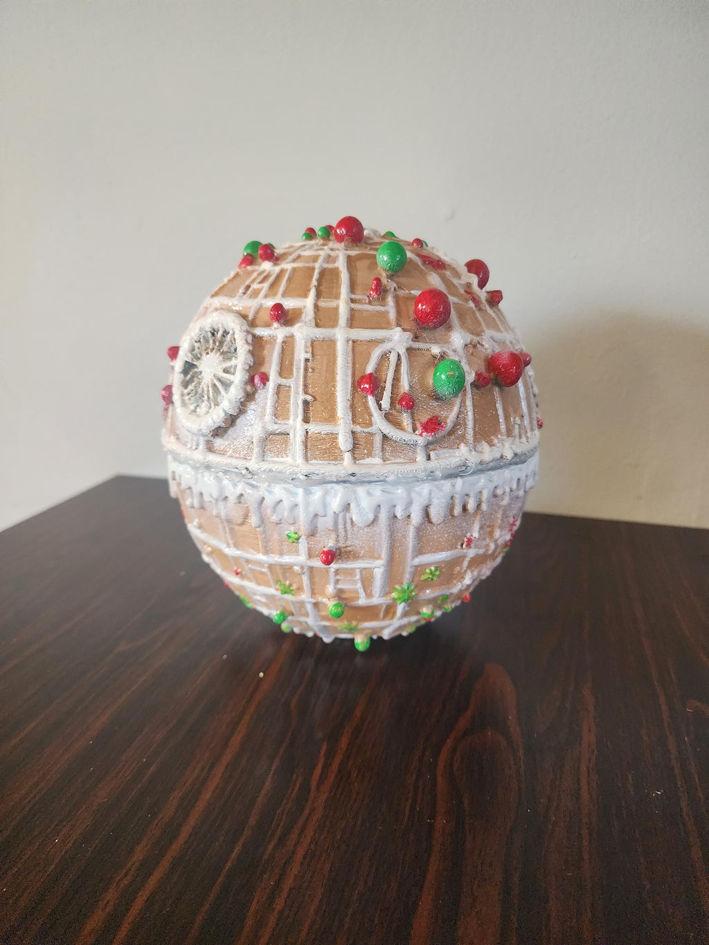 Ginger Bread Star Wars Death Star 8 inches hand painted artisan limited edition collectible Christmas Gift