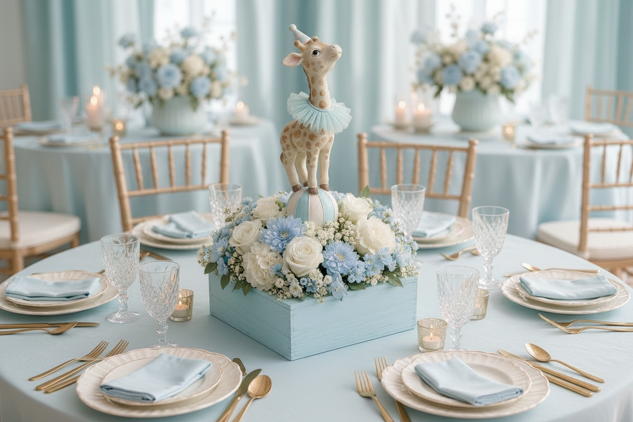 Giraffe Party Centerpiece ,Baby Shower Pastel Colors