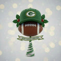 Green Bay Packers Inspired Christmas Tree Topper | 10 inches , NFL , Christmas , Decorations,