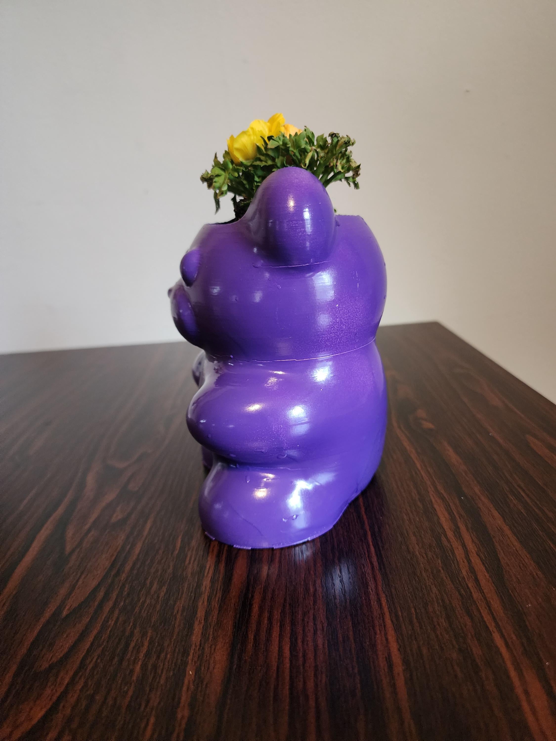 Gummy Bear Candy Kawaii Decor Flower Pot , 3 inches round plant pot