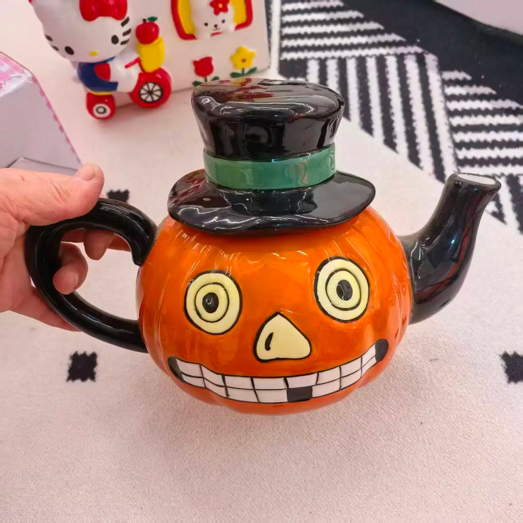 Halloween All Saints' Day Cup 3D Relief Handdrawn Ceramics Candy Jar Storage Tank Cup Water Cup Tableware Household Dinnerware