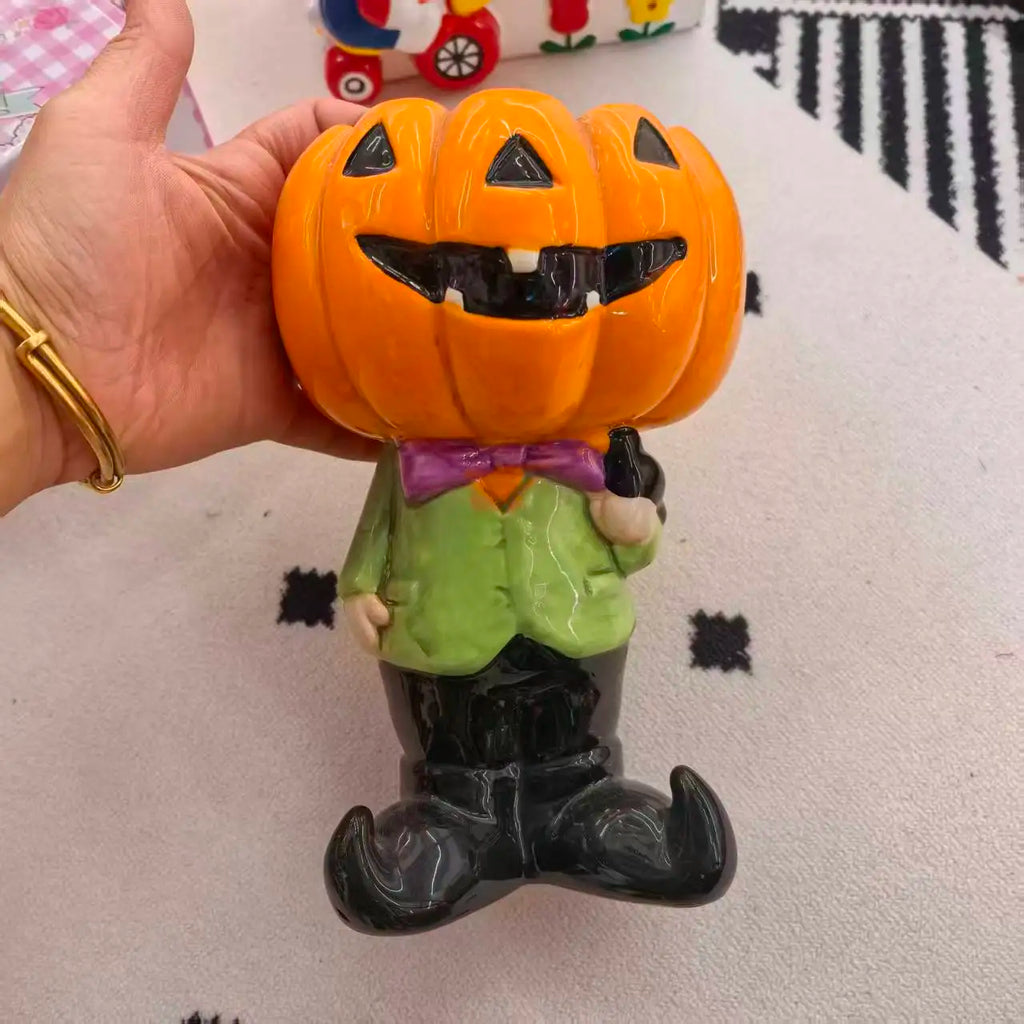 Halloween All Saints' Day Cup 3D Relief Handdrawn Ceramics Candy Jar Storage Tank Cup Water Cup Tableware Household Dinnerware