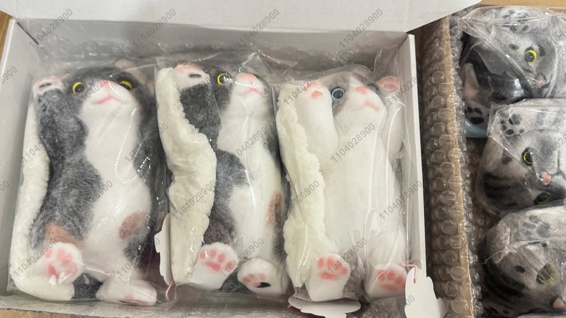 Handmade Big Kitty Cat High Quality Squishy Silicone Fuzzy Kitten Stress Release Gift