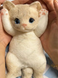 Handmade Big Kitty Cat High Quality Squishy Silicone Fuzzy Kitten Stress Release Gift