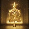 Harry Potter Inspired Christmas Tree Topper: The Golden Snitch , Raven Claw, Slytherine, Gryfinndor Christmas Gift