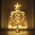 Harry Potter Inspired Christmas Tree Topper: The Golden Snitch , Raven Claw, Slytherine