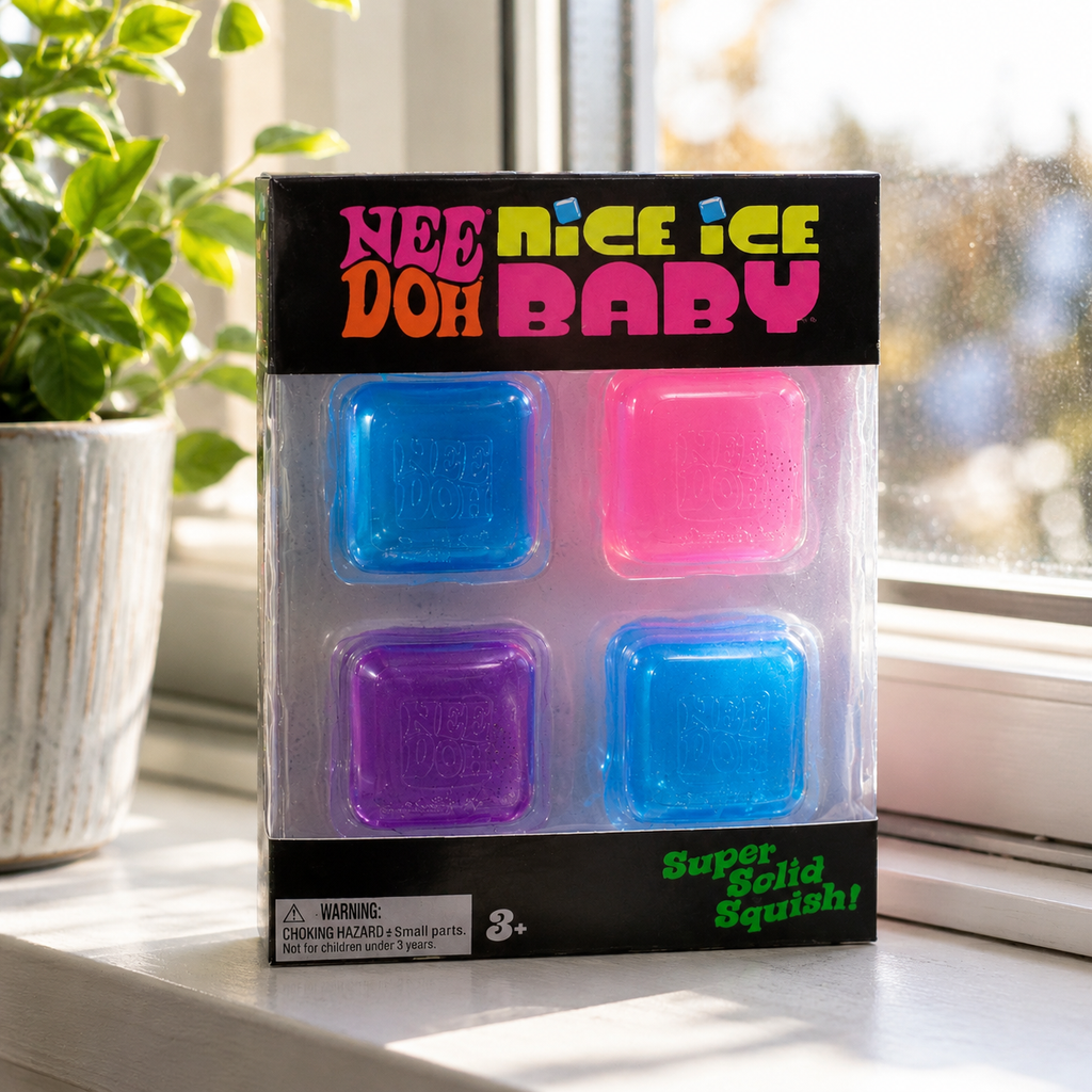 Ice Cube Fidget Toy Party Favor – Squishy Sensory Stress, Viral Gel Cube (Sets)