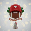 Kansas City Chiefs Inspired Christmas Tree Topper 10 inches Christmas Gift