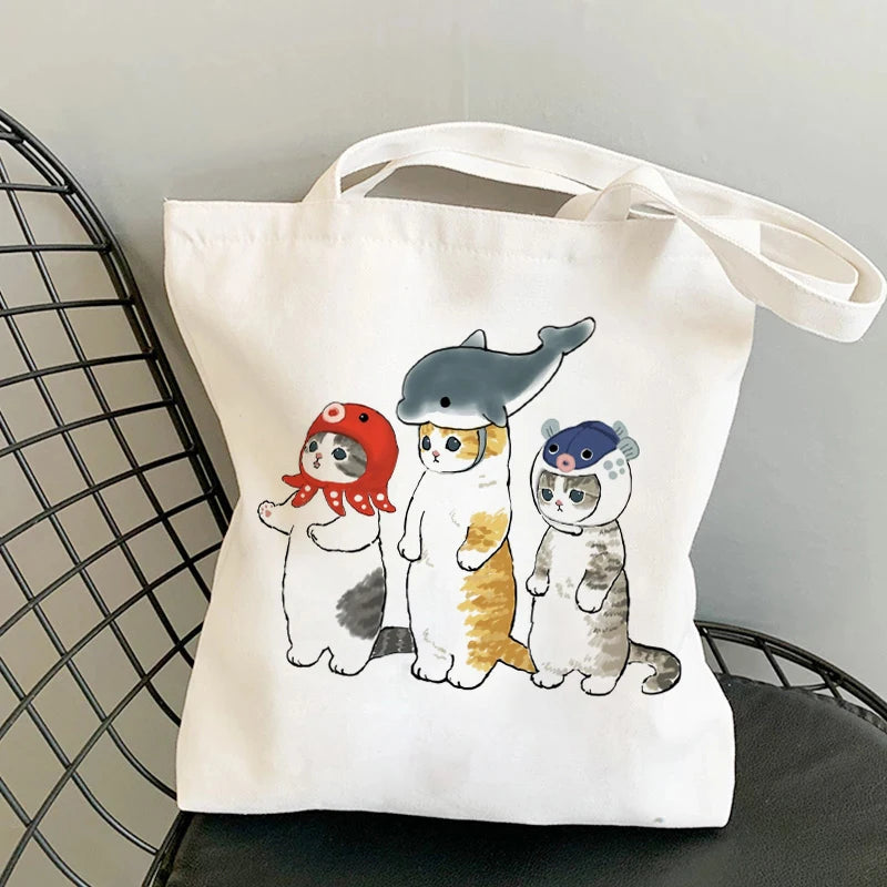 kawaii-cats-cartoon-manga-tote-bag-beach-bag-shopper-bags