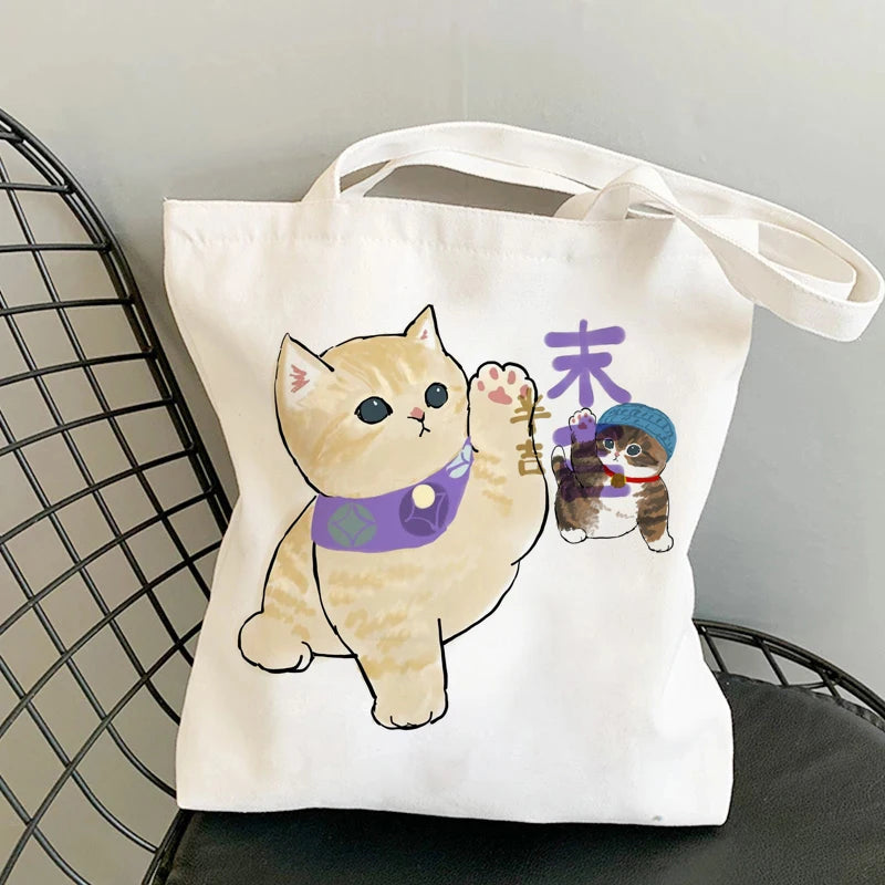 kawaii-cats-cartoon-manga-tote-bag-beach-bag-shopper-bags