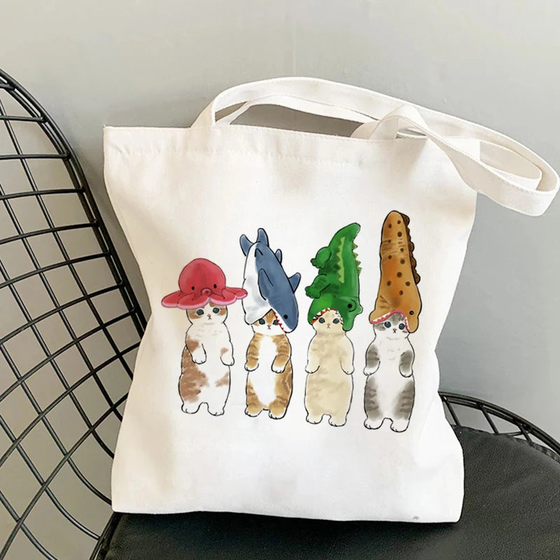 kawaii-cats-cartoon-manga-tote-bag-beach-bag-shopper-bags