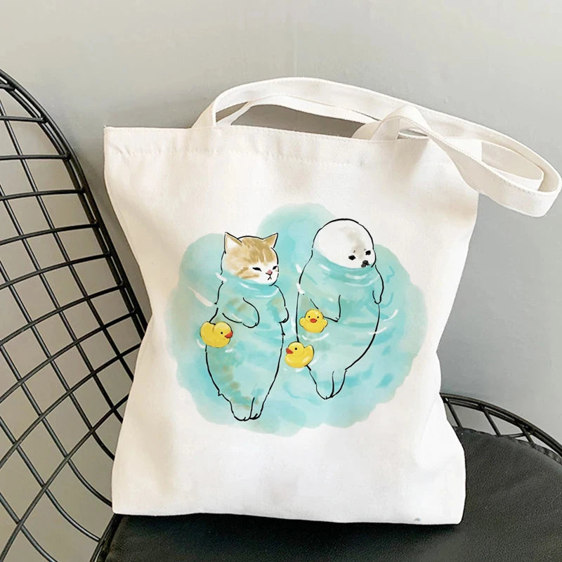 kawaii-cats-cartoon-manga-tote-bag-beach-bag-shopper-bags