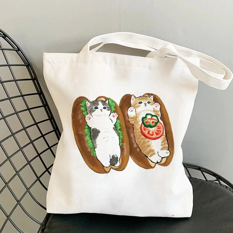 kawaii-cats-cartoon-manga-tote-bag-beach-bag-shopper-bags