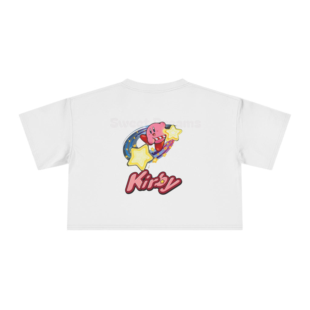 Kirby Star Cartoon Crop Tee | Retro Gamers Character Graphic Shirt - MagikaPop