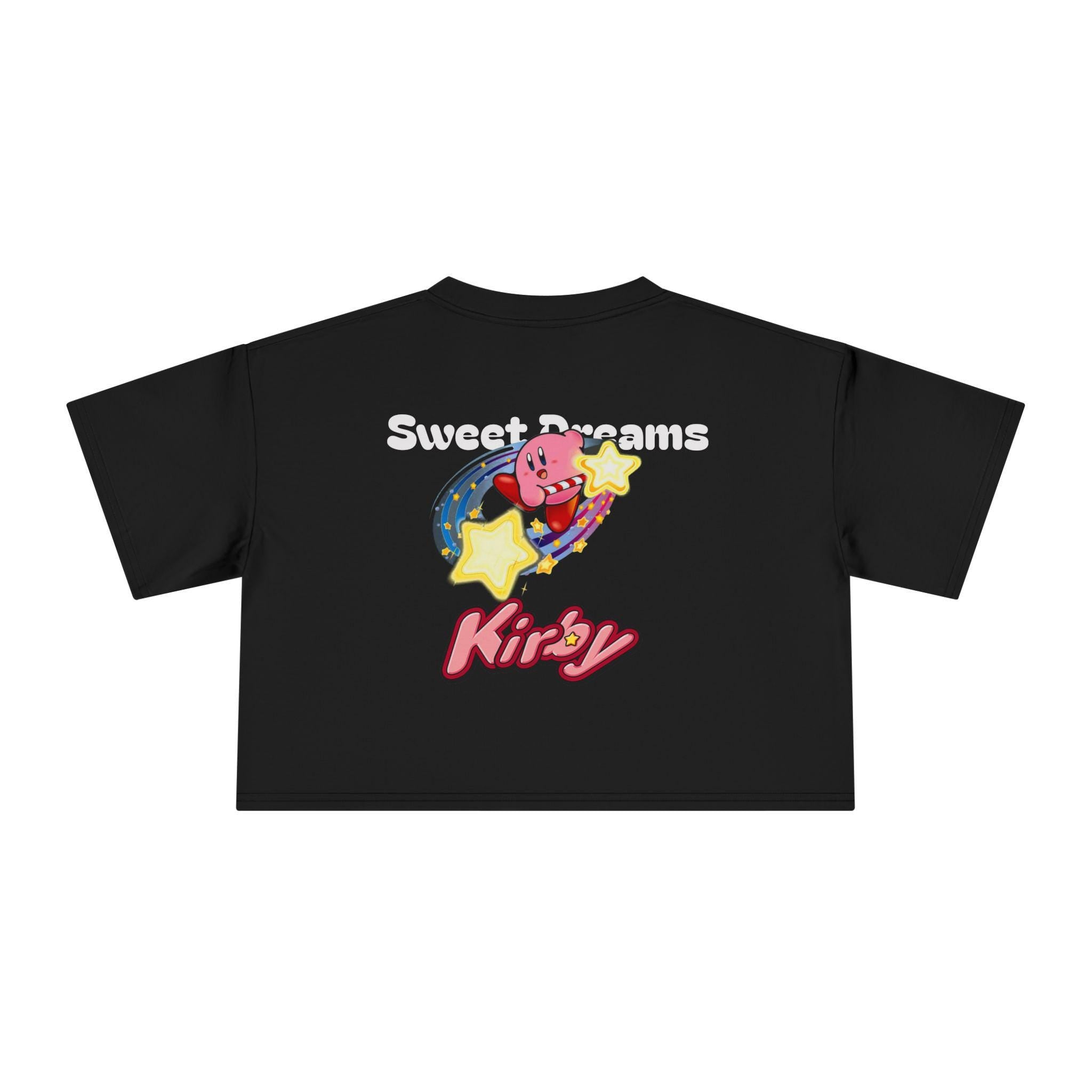 Kirby Star Cartoon Crop Tee | Retro Gamers Character Graphic Shirt - MagikaPop