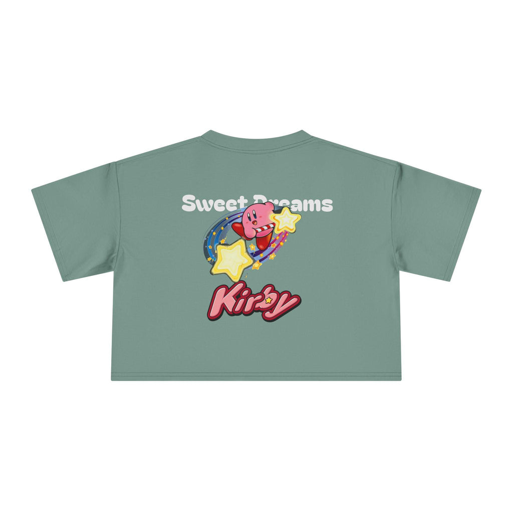 Kirby Star Cartoon Crop Tee | Retro Gamers Character Graphic Shirt - MagikaPop