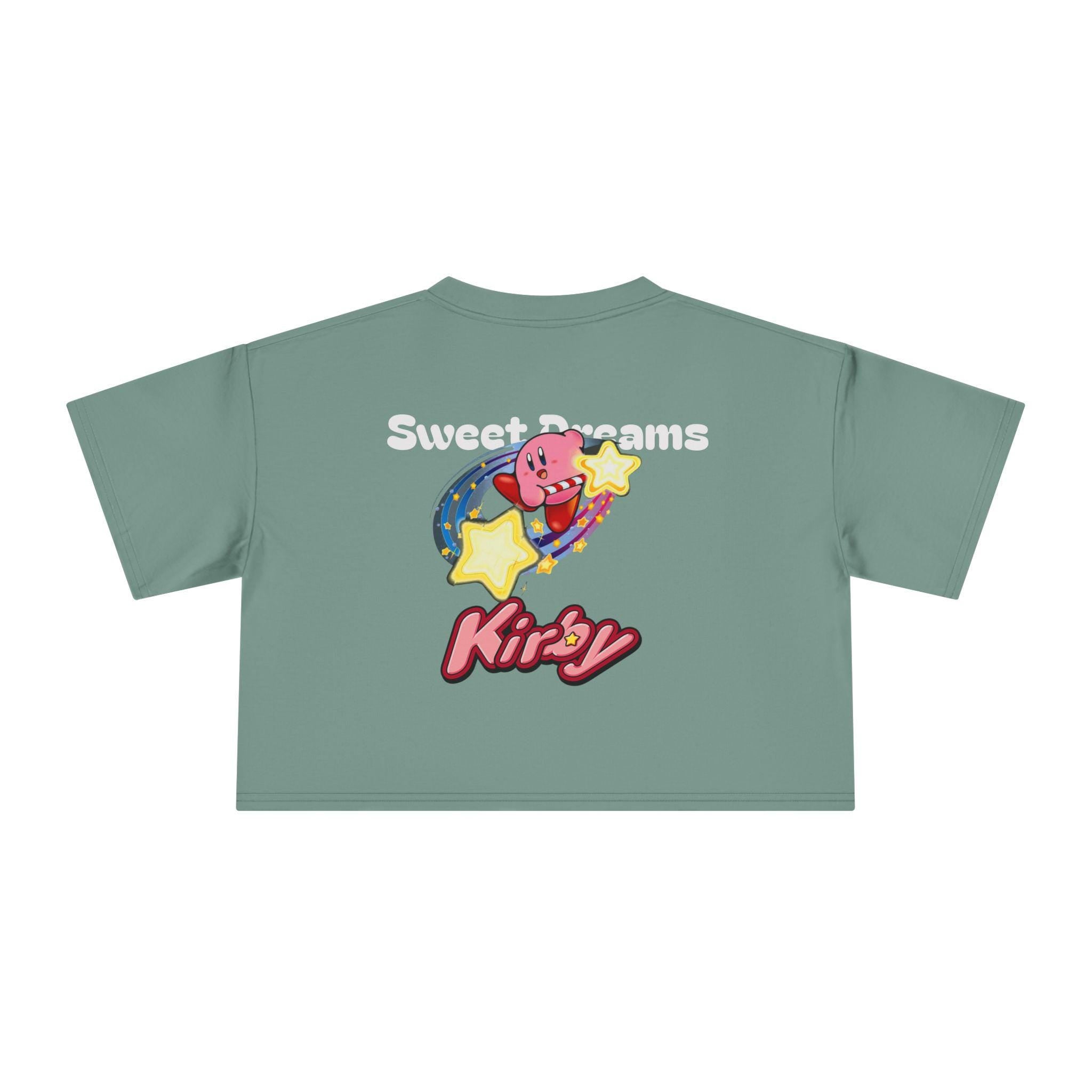 Kirby Star Cartoon Crop Tee | Retro Gamers Character Graphic Shirt - MagikaPop