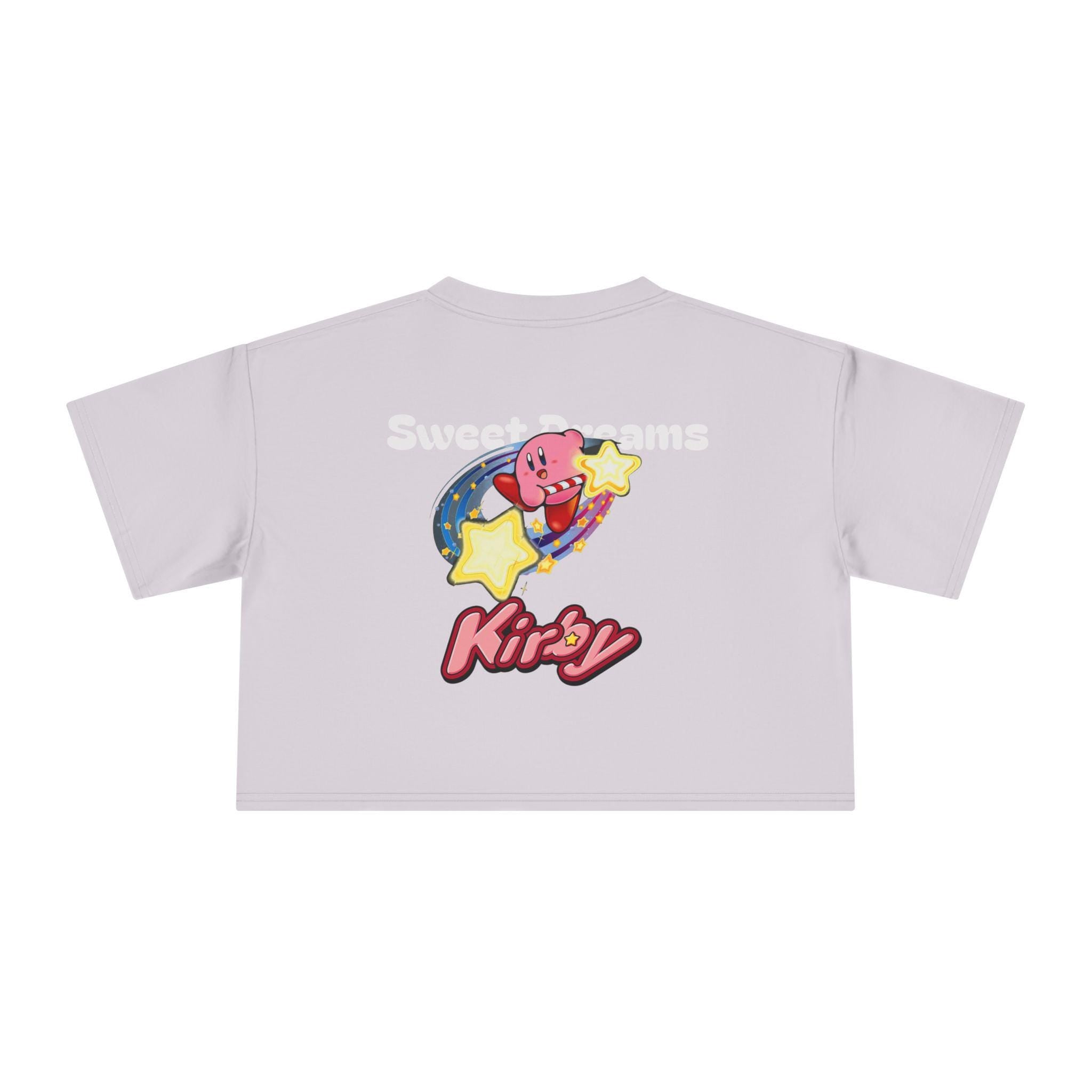 Kirby Star Cartoon Crop Tee | Retro Gamers Character Graphic Shirt - MagikaPop