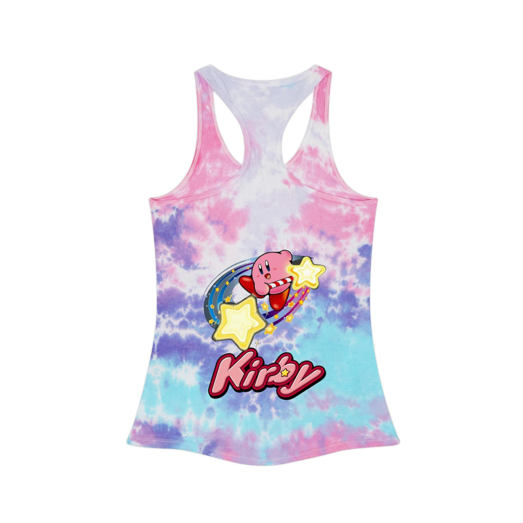 Kirby Star Characters tie dye racerback tank top | kawaii video game design - MagikaPop