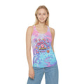 Kirby Star Characters tie dye racerback tank top | kawaii video game design - MagikaPop
