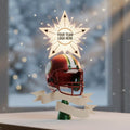 LIGHTED Christmas Tree Topper 12 inches,  Personalized, Team Logos , NFL , Kansas City Chiefs, Dallas Cowboys, Steelers, 49ers, Raiders,