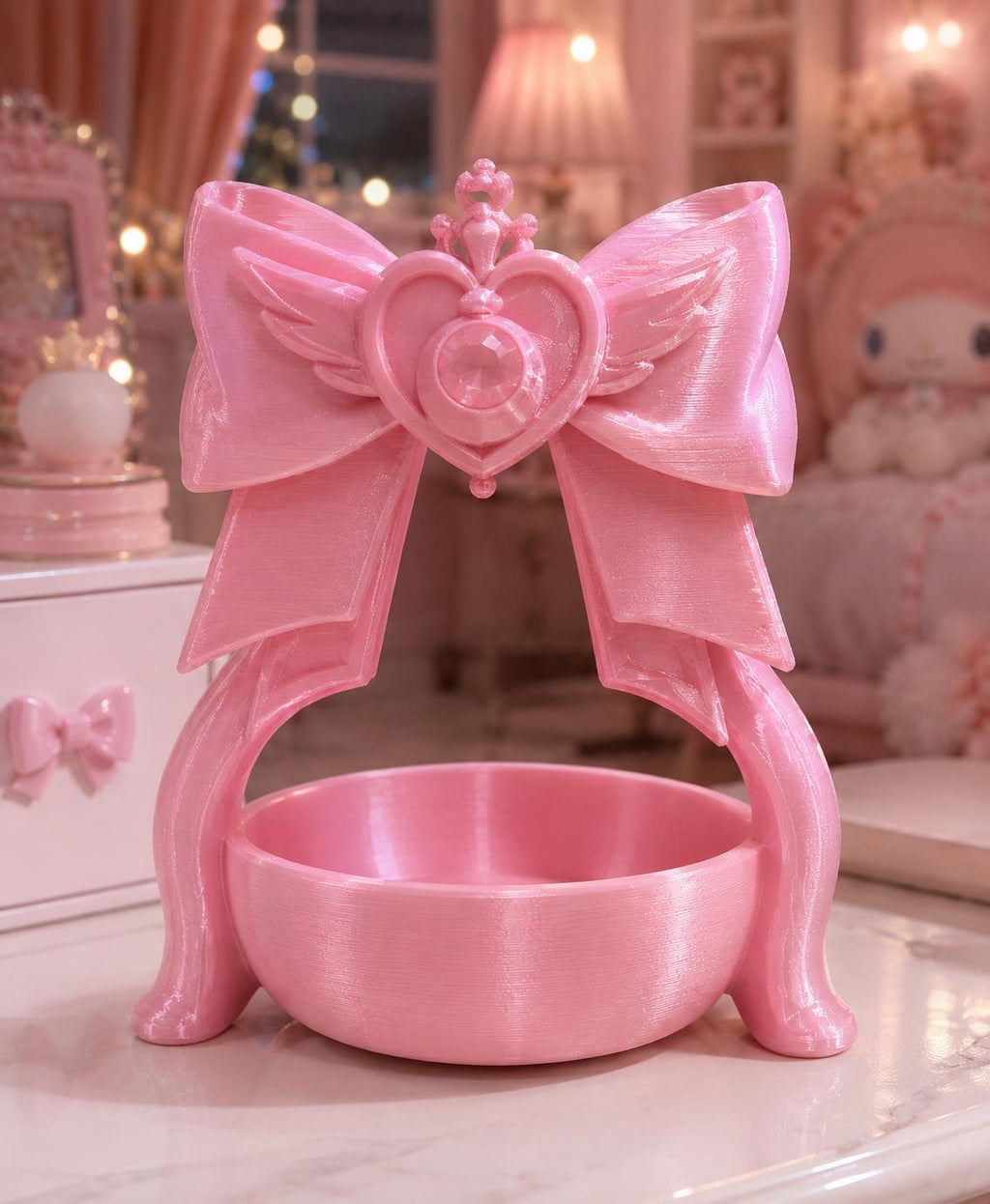 Magical Girl Jewelry Organizer – Pink Vanity Decor Gift