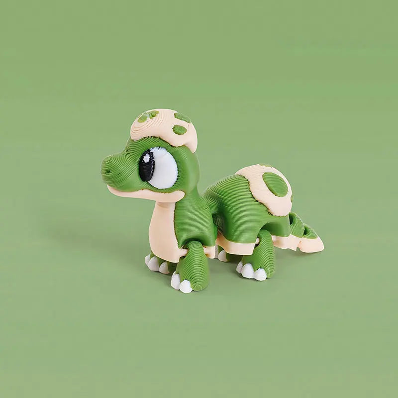 Mini 3D Printed Dinosaur Toys - Movable Joints, Flexi