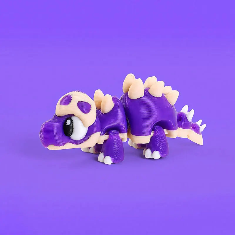 Mini 3D Printed Dinosaur Toys - Movable Joints, Flexi