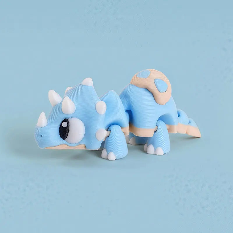 Mini 3D Printed Dinosaur Toys - Movable Joints, Flexi