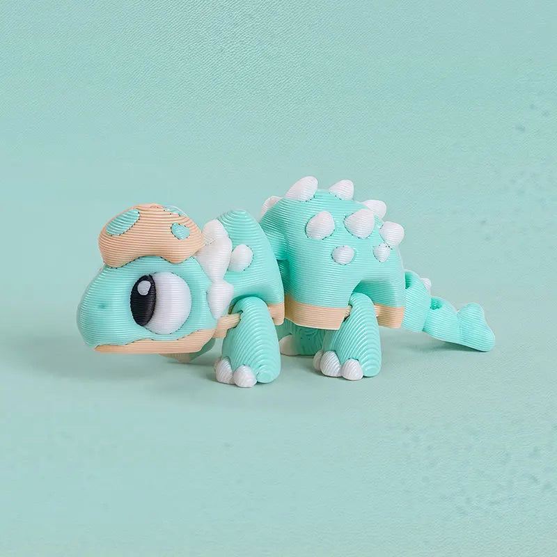 Mini 3D Printed Dinosaur Toys - Movable Joints, Flexi