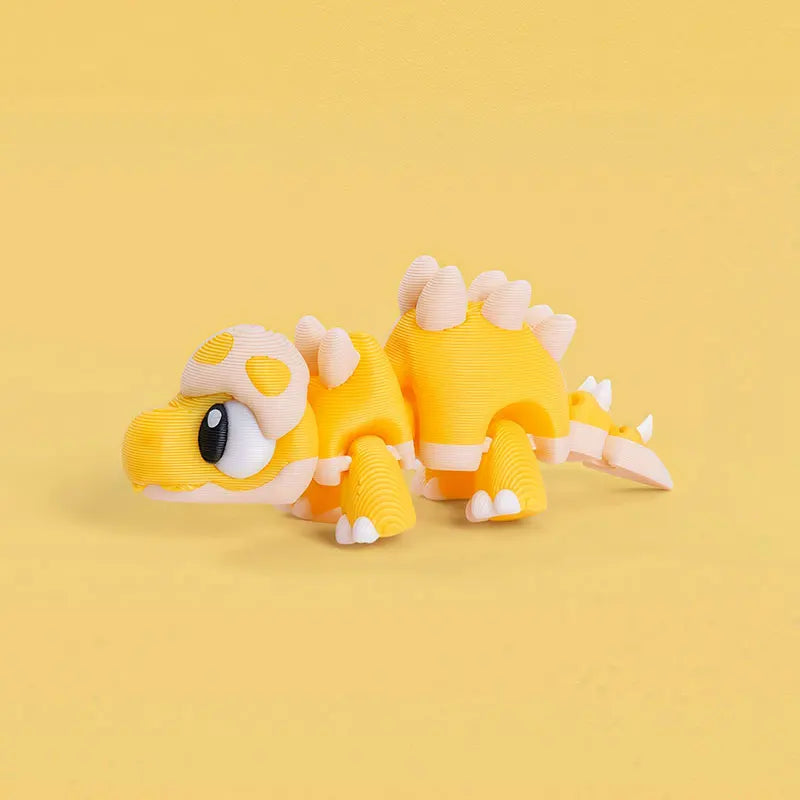 Mini 3D Printed Dinosaur Toys - Movable Joints, Flexi