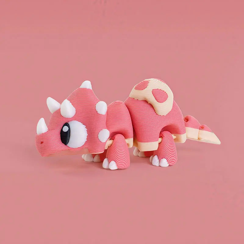 Mini 3D Printed Dinosaur Toys - Movable Joints, Flexi