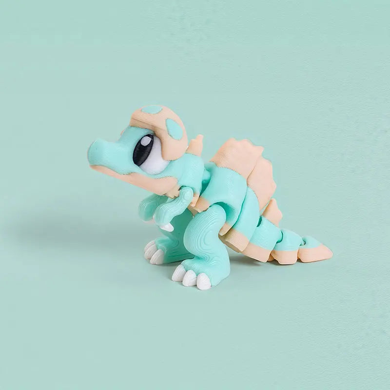 Mini 3D Printed Dinosaur Toys - Movable Joints, Flexi