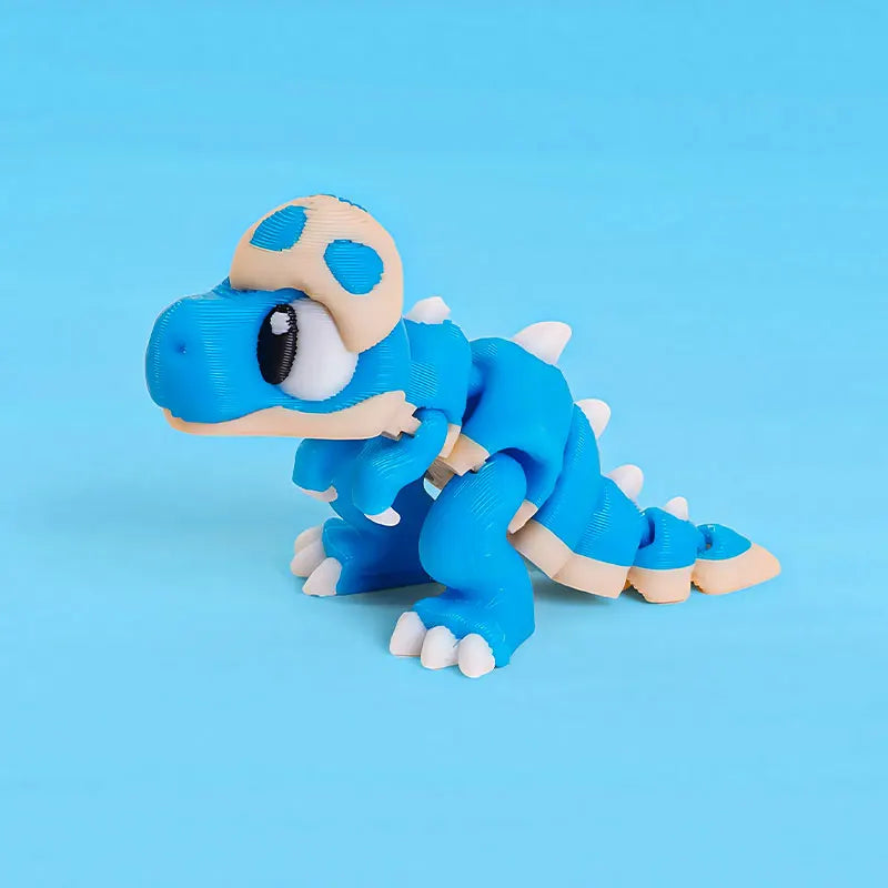 Mini 3D Printed Dinosaur Toys - Movable Joints, Flexi