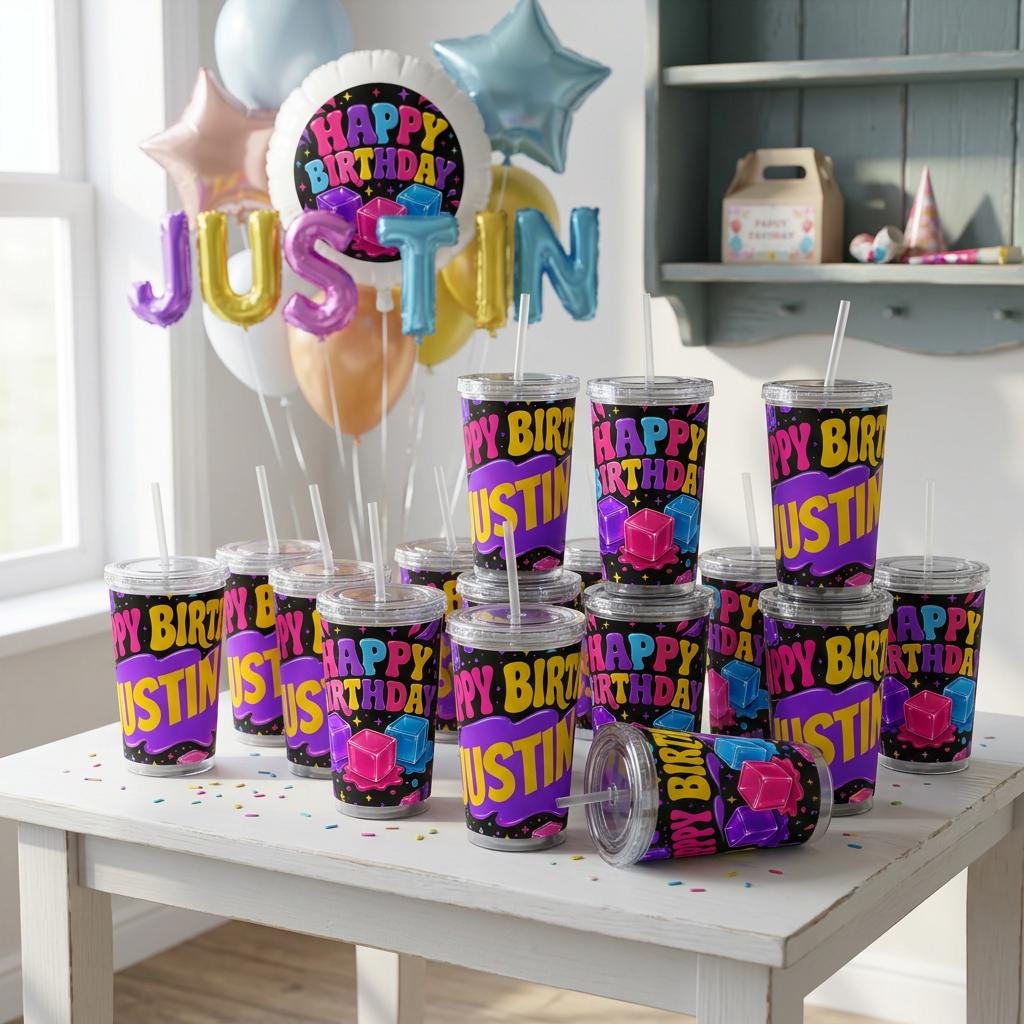 Nice Ice Party Supplies Kit, Viral Cube,