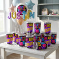 Personalized Gift, Happy Birthday , Viral Cube Gel Party Purple Splash Tumbler Party Favor, Custom Party Favor, Needoh Party