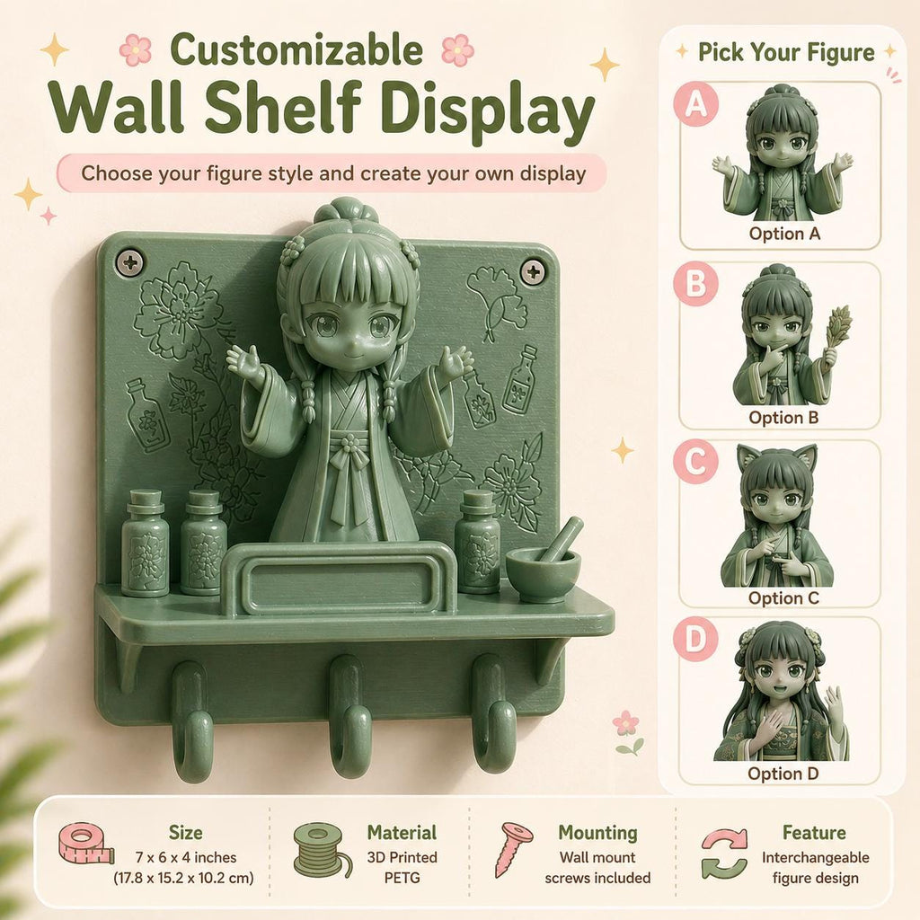 Apothecary Diaries Mini Shelf | Mother's Day Girl | Desk Decor | Garage Kit | Kawaii Decor