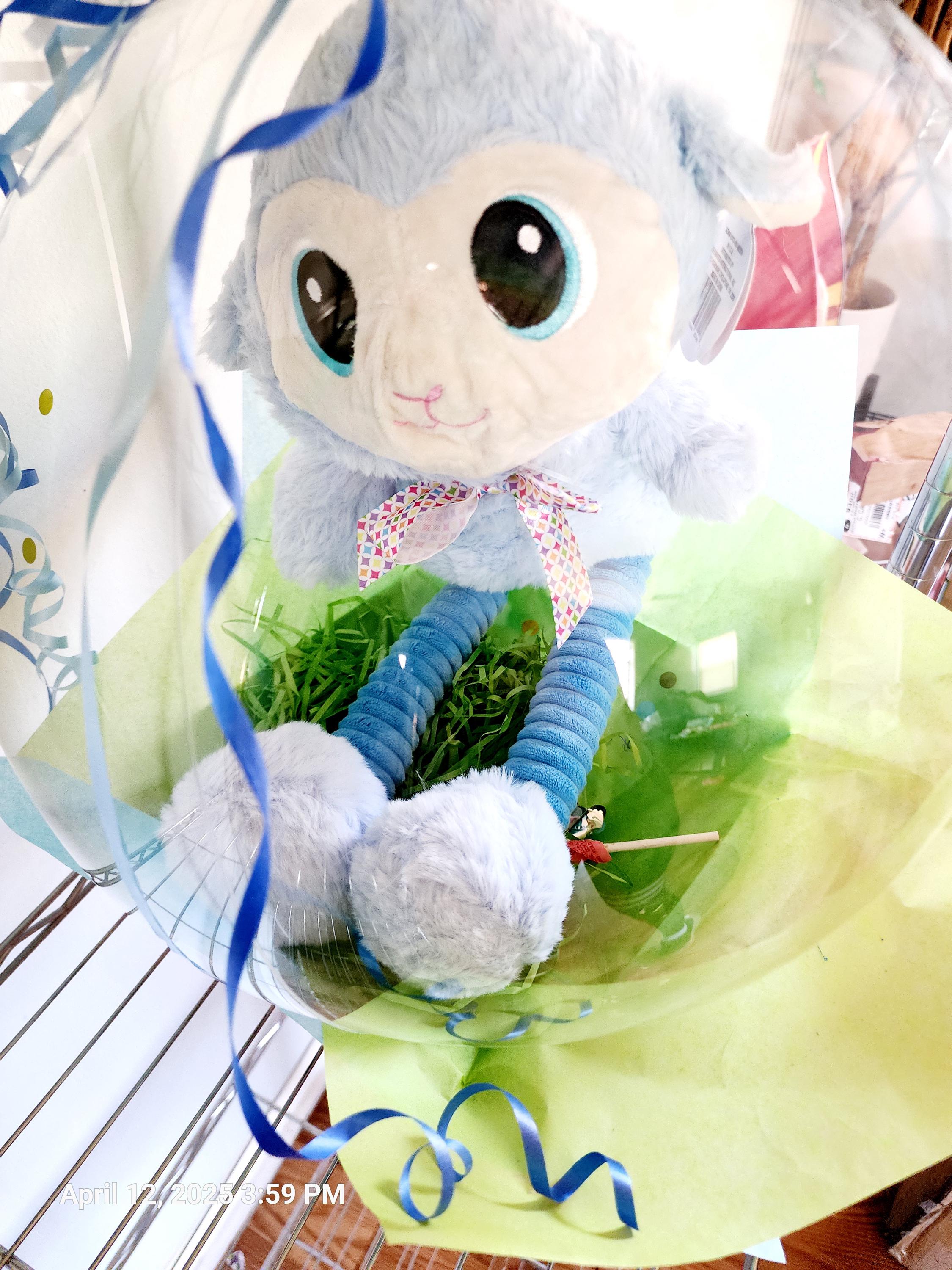 Plushie Easter Gift Balloon Surprise Bubble Bobo Wichita Kansas Gifts Delivered