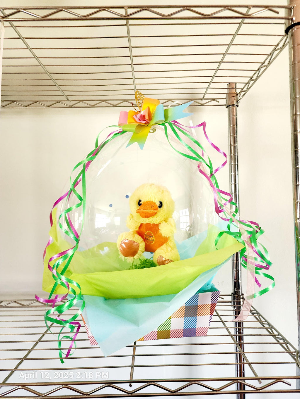 Plushie Easter Gift Balloon Surprise Bubble Bobo Wichita Kansas Gifts Delivered