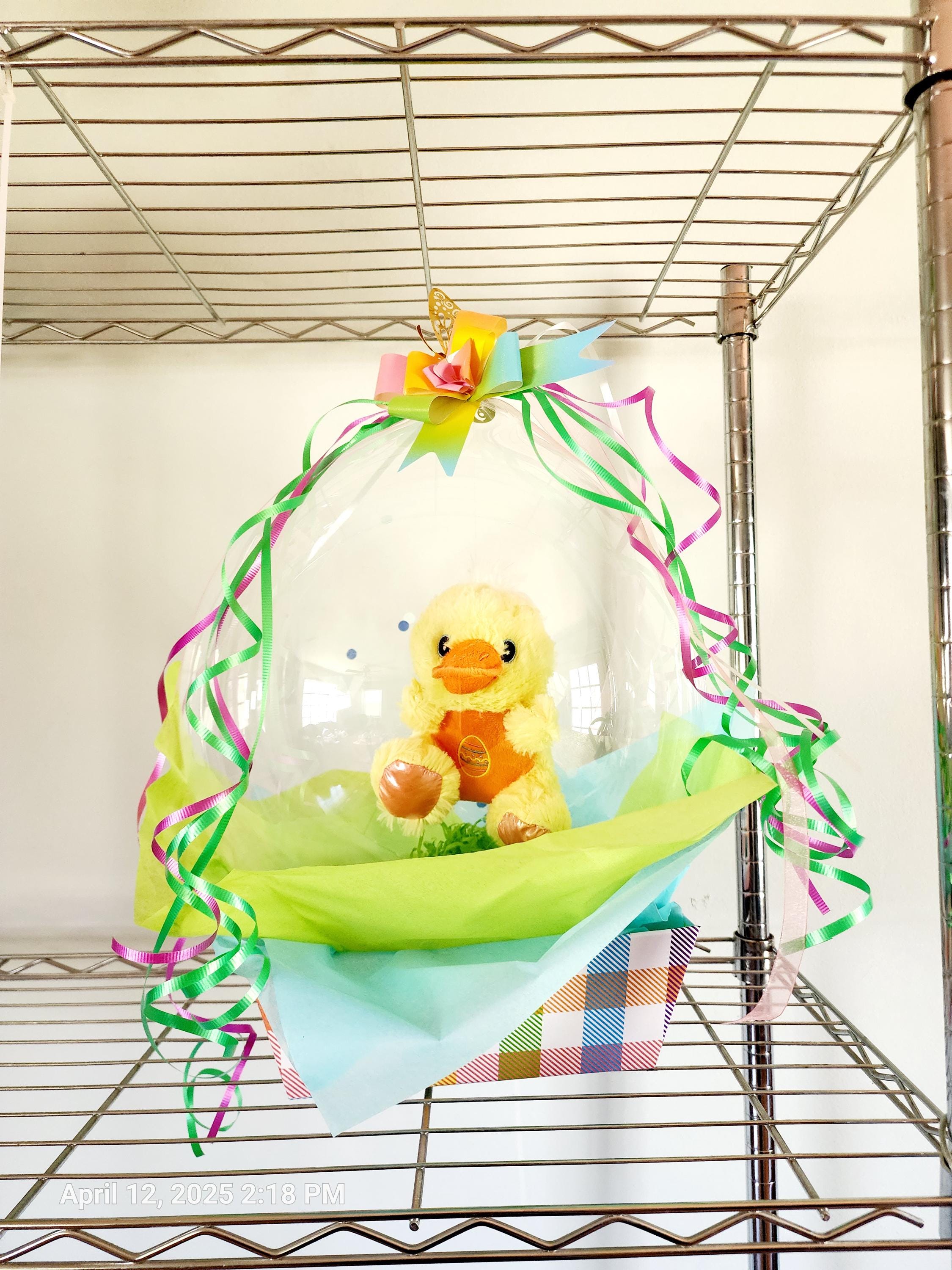 Plushie Easter Gift Balloon Surprise Bubble Bobo Wichita Kansas Gifts Delivered