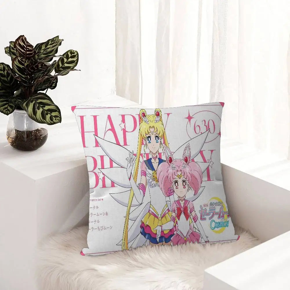 ailor Moon Decorative Room Aesthetics Pillow Case Home Decor 45x45 - MagikaPop