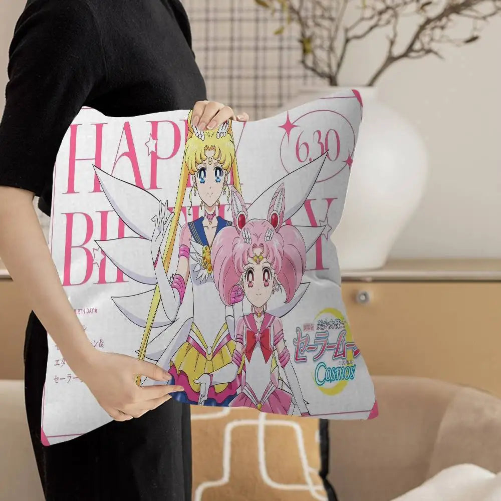 ailor Moon Decorative Room Aesthetics Pillow Case Home Decor 45x45 - MagikaPop
