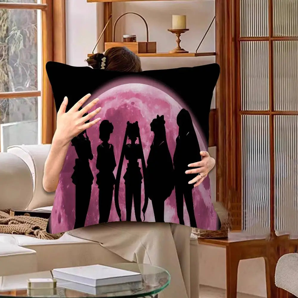 Potdemiel Plush Anime Pillow Cover - Sailor Moons Comic Design