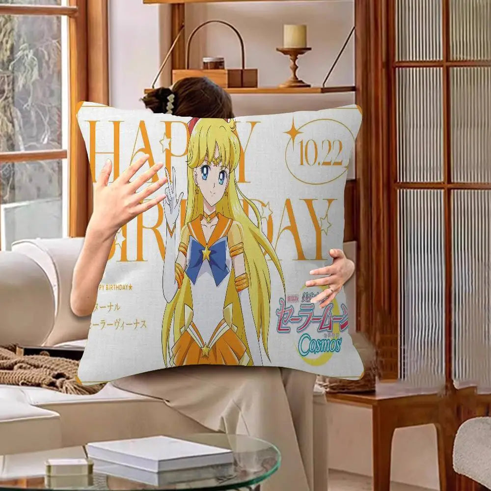 Potdemiel Plush Anime Pillow Cover - Sailor Moons Comic Design
