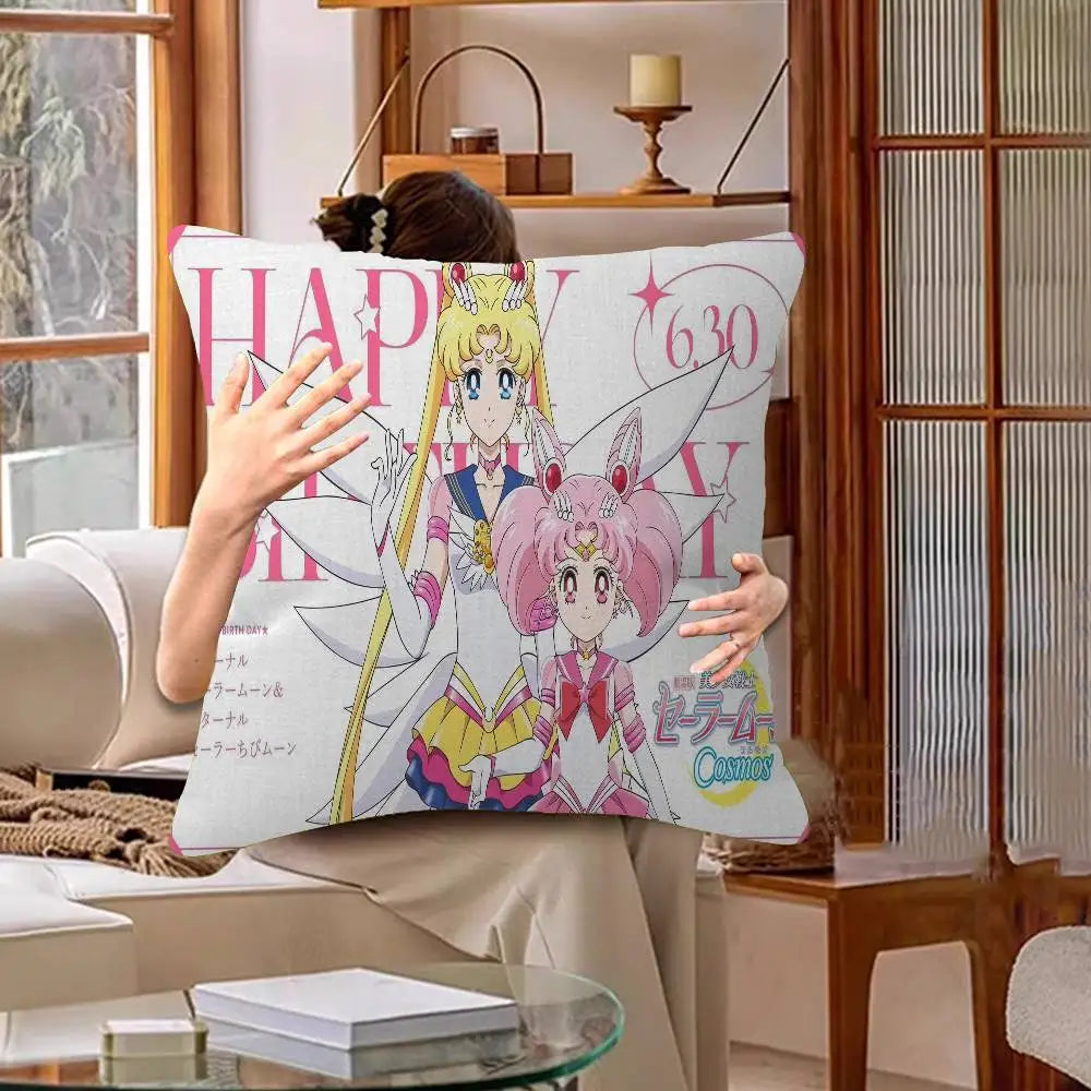 Potdemiel Plush Anime Pillow Cover - Sailor Moons Comic Design