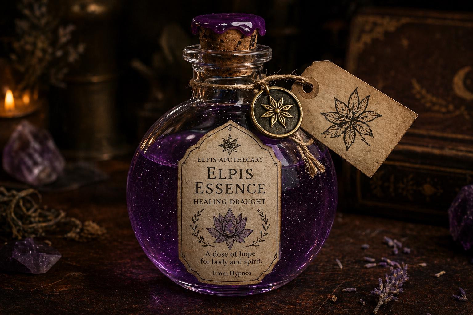 Potion, Ether, Elixir, Phoenix Tears Glows in the Dark, Cosplay Prop, Fantasy Bottle Gift, Wiccan, Witchy Aesthetic