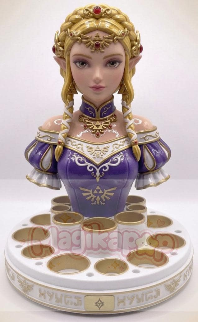 Princess-Inspired Makeup Organizer | Fantasy Vanity Holder | Gamer Girl ,D Kawaii Decor, Garage Kit, Hylian