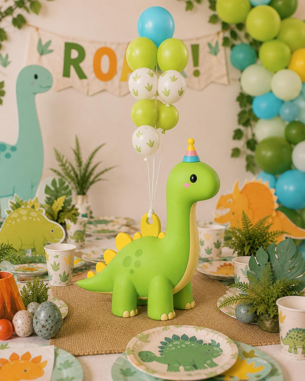 Pterodactyl Banner Prop, Dino Balloon holder,  Dinosaur Party supplies