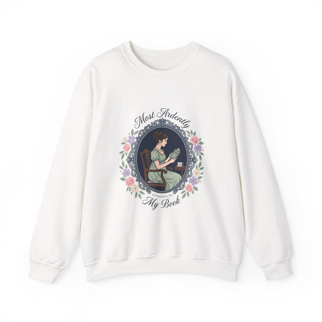 Romantic Book Lover Sweatshirt, Vintage Reading Girl Crewneck, Cottage core Bookish Sweater, Gift for Readers, Regency Aesthetic