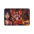 Sailor Flame Desk Mat Anime Magical Girl Gaming Mousepad